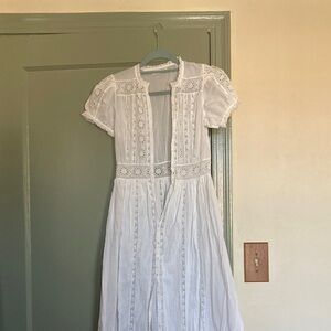 Doen White Lace Dress